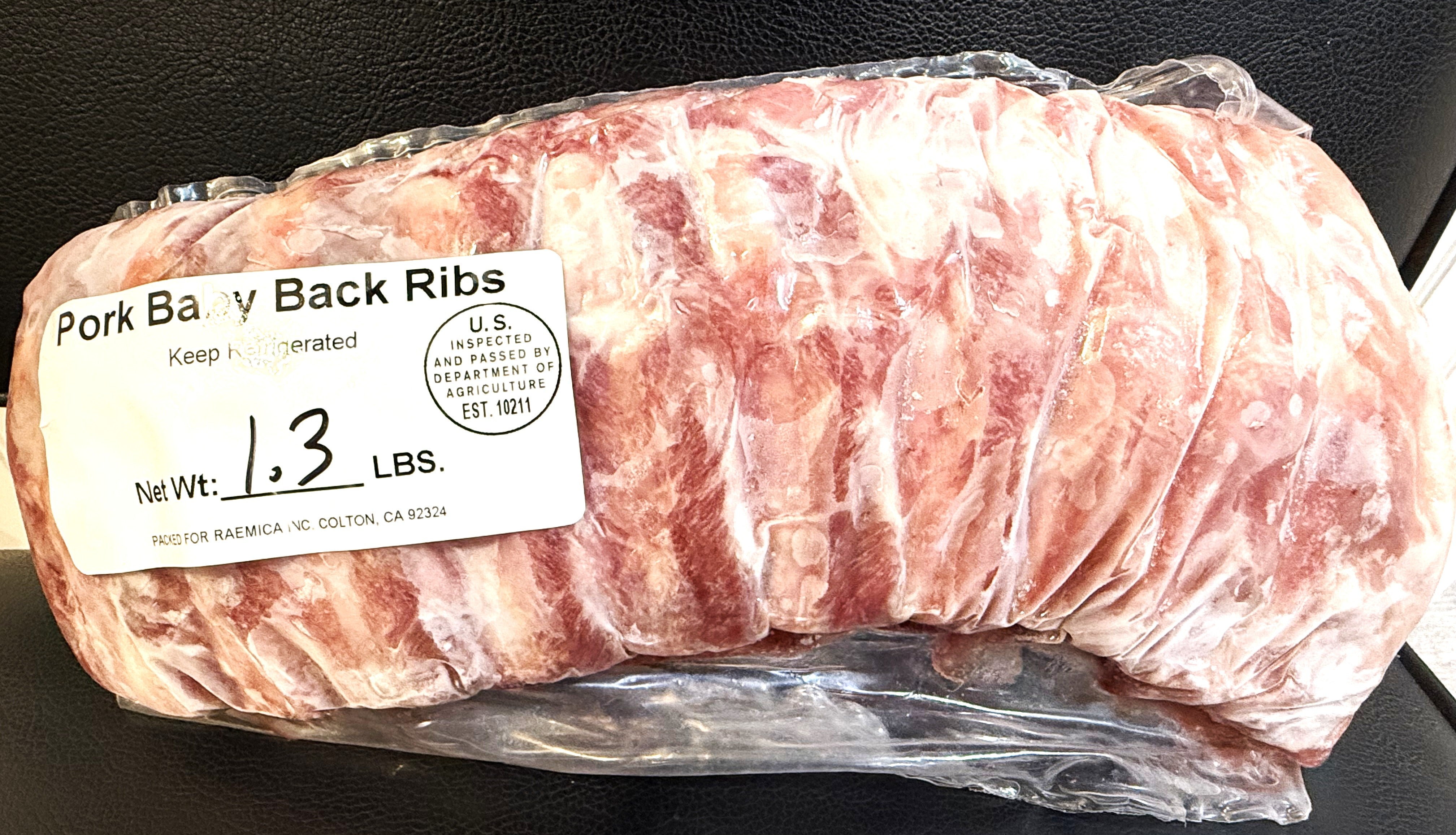 PORK: Pork Baby Back Ribs 5.99lb (Copy)
