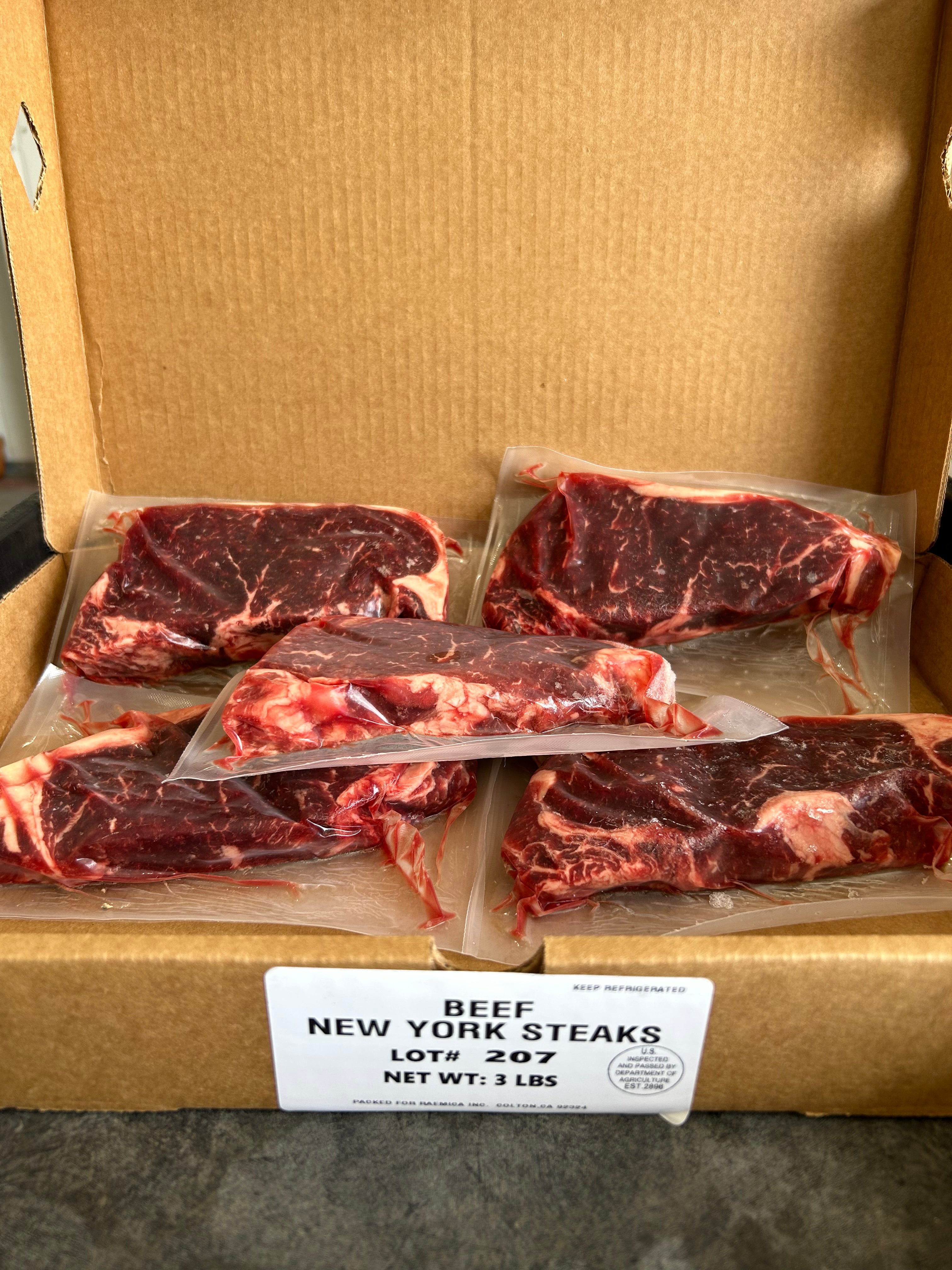 New York Steaks 3 lbs.